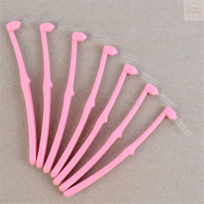 애나허니 치아사이 이물질 제거용 치간칫솔 L형 7p 틀니칫솔, S (1.0mm)