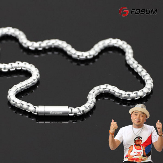 포슘 파워실버 마그네슘 목걸이/스포츠패션 이봉주목걸이 러너 마라톤, 1개