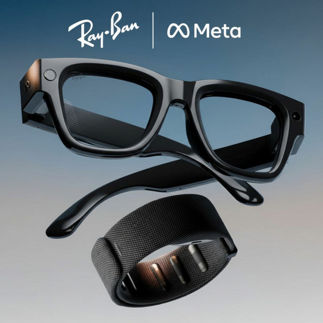 메타 레이벤 디스플레이 Meta RayBan Display - Ai 스마트 글래스 안경, Standard,블랙,밴드 사이즈 2, 47cm