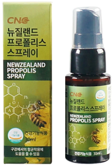 CNC 뉴질랜드 프로폴리스 스프레이 30ml / 구강항균 / 플라보노이드 / 마누카꿀 / 페퍼민트, 1개 - 쿠팡