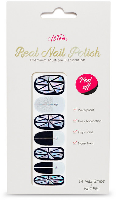 네일 아트 손톱 스티커 패치 스모키쿼츠YW250, 1개