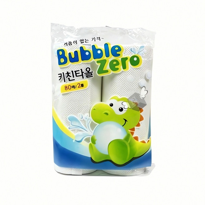 키친타올 80매 2롤 주방 종이 청소 용타 주방용품 스폰지 냅킨 세척 식기 위생 롤, 본상품, 1