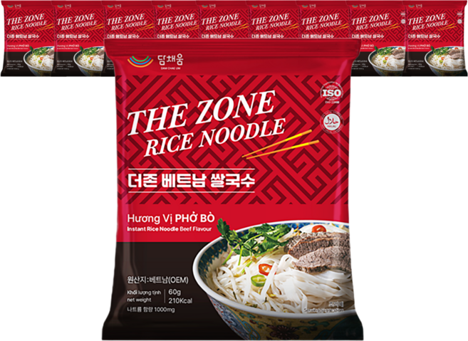 담채움 더존 베트남 소고기 쌀국수, 10개, 60g