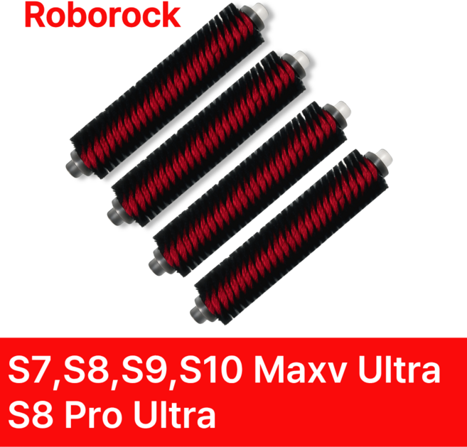 로보락 S7 Max Ultra S8 Pro Max Ultra 세척 브러쉬 호환, 4개, 세척브러쉬