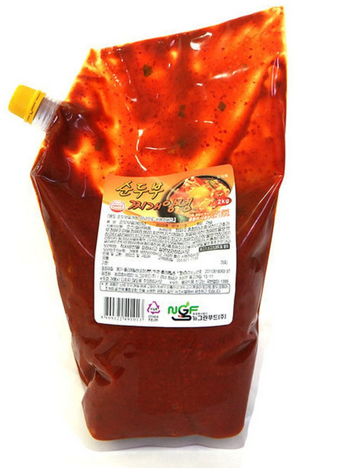 소스 찌개 양념장 순두부찌개 양념장 2kg HACCP 으뜸, 1개