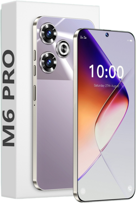 M6 PRO 4000mAh 手機, 紫色, 3+16GB
