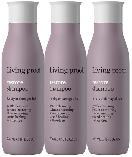 리빙 프루프 리스토어 헤어 샴푸, 3개, 236ml - 쿠팡