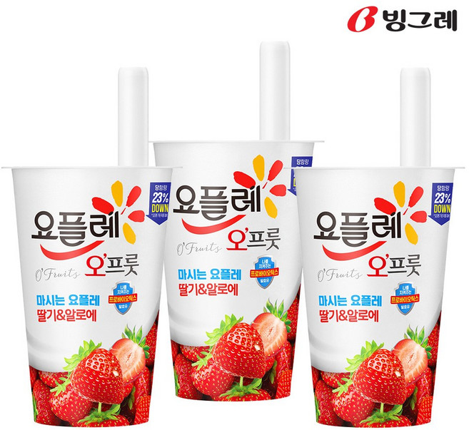 [빙그레]요플레 오프룻, 15개, 150ml