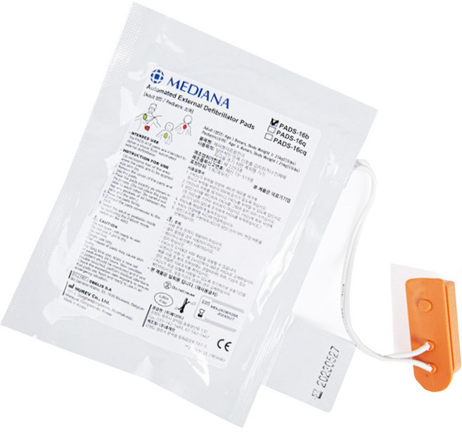 메디아나 패드 A16 자동심장충격기 AED패드 성인소아겸용 교체용 전극패드, 1개