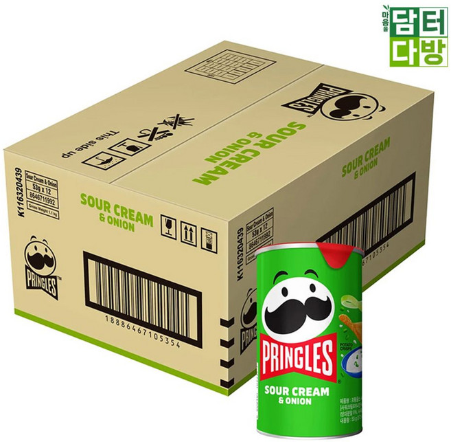 프링글스 사워크림어니언 53g x 24, 1개, 1ml