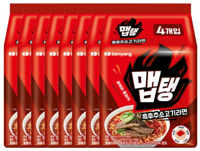 삼양 맵탱 흑후추소고기라면 4개입 x 8개(총32개입), 32개