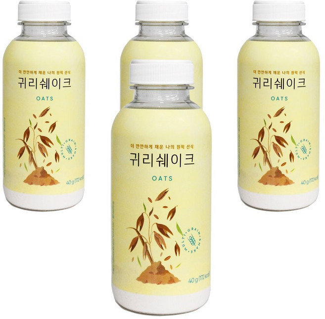 피키피커스 원픽선식 귀리쉐이크 미숫가루, 40g, 4개