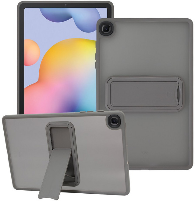 스냅케이스 갤럭시탭 매트릭 범퍼 거치대 케이스, 그레이, 1개