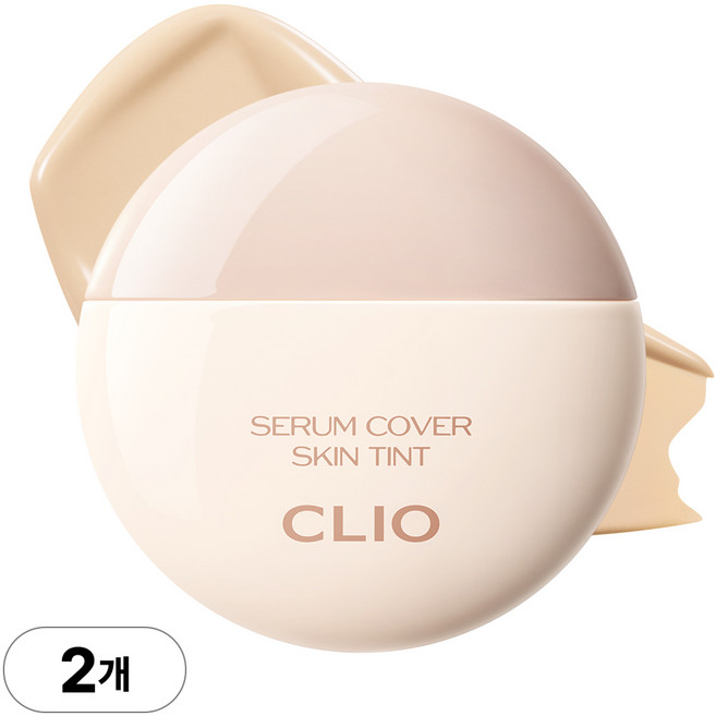 [파데프리] 클리오 세럼 커버 스킨 틴트 기획세트 (+퍼프내장), 02 웜베이지, 2개