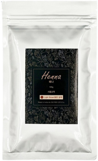 서울교역 미인 헤나 파우더 100g 헤나 염색약, 1개, 검정