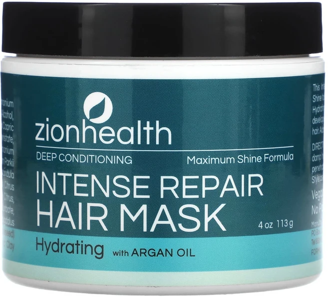 Zion Health Adama 헤어마스크 인텐스 리페어 딥 컨디셔닝 맥시멈 샤인 포뮬러 4 fl oz, ZionHealthAdama헤어마스크인텐스리페어딥컨디셔, 1개 - 쿠팡