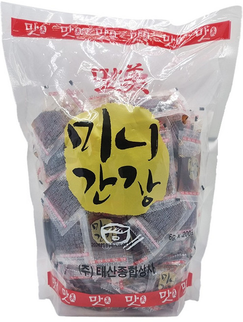 태산 맛미 미니간장(만두간장) 6g x200개 x 5개, 1.2kg