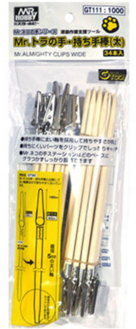 군제 호랑이손 도색집게 GT111 (34개입) 악어클립, 1개