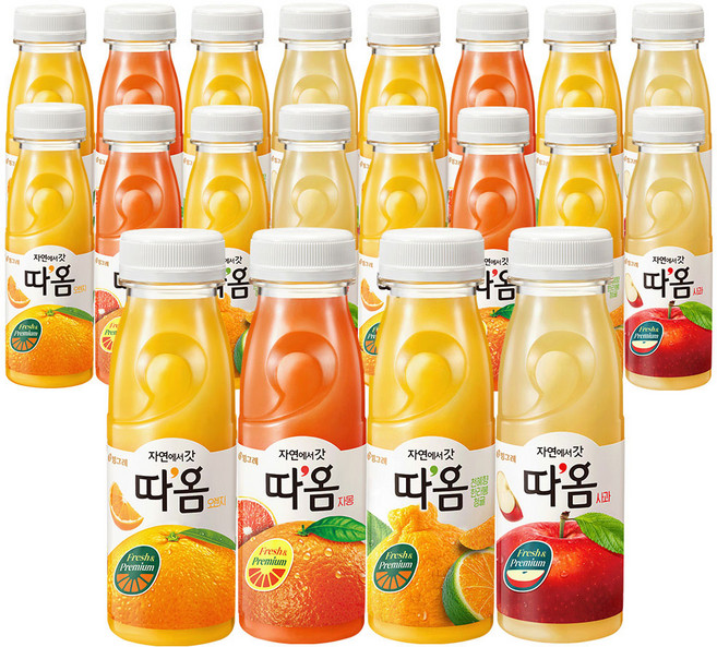 빙그레 따옴 주스 235ml 사과5+천혜향5+오렌지5+자몽5
