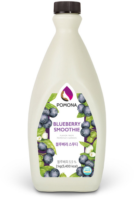 포모나 블루베리 스무디 2kg에이드/음료/쉐이크, 2kg, 3개