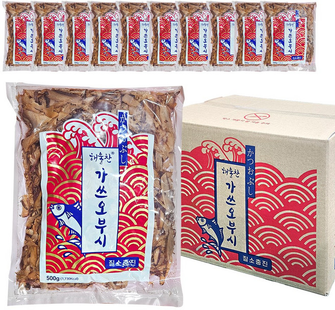 삼도식품 해울찬가쓰오부시 500g(1봉)*10ea(1박스) / 해울가쓰오 해울가스오 가쓰오부시 국물용가쓰오 국물용가스오 국물용가쓰오부시 가스오부시 국물용가다랑어포 가다랑어포 가쓰오, 500g, 10개