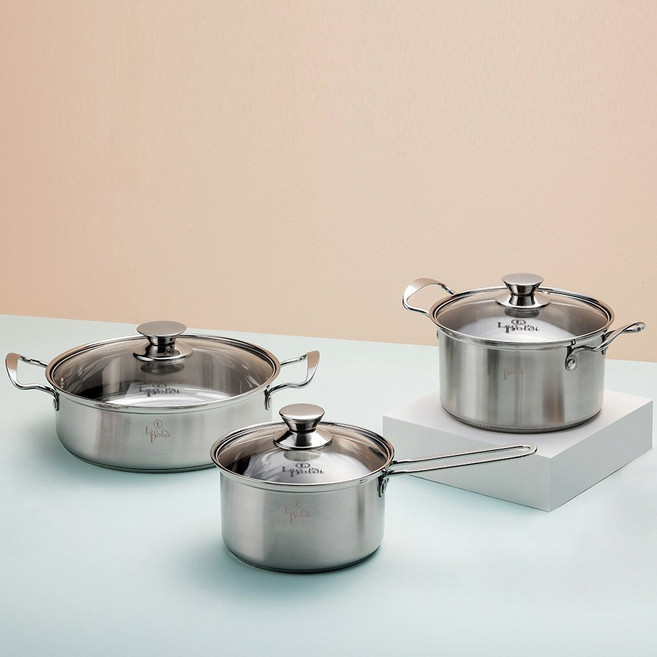 레오폴디 스텐 인덕션 냄비 3종세트 (18편수+20양수+26전골), 상세페이지참조, 1개