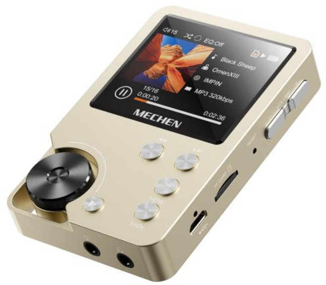 휴대용 MP3 플레이어 미니 블루투스 고품질 무손실 메모리 카드 지원 최대 256GB, 64GB, 1)금