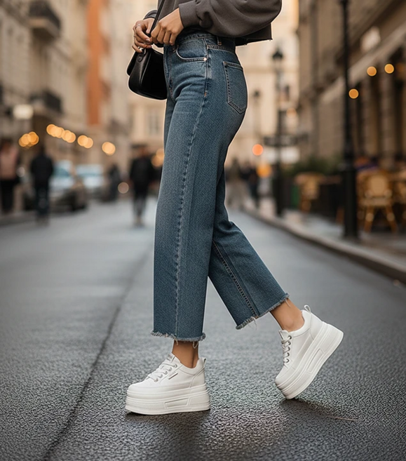 아르테리에 여성 키높이 스니커즈 10cm 통굽 운동화