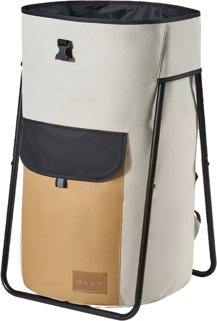 올리 대형빨래바구니 120L 대용량 세탁물바구니 빨래가방 런드리백 OLLB01, 아이보리