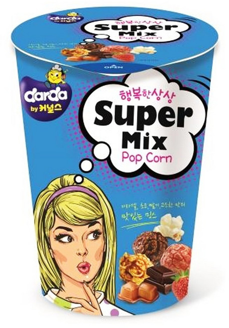 커널스 슈퍼믹스 팝콘 55g 씨네마 컵팝콘 영화관팝콘, 1개