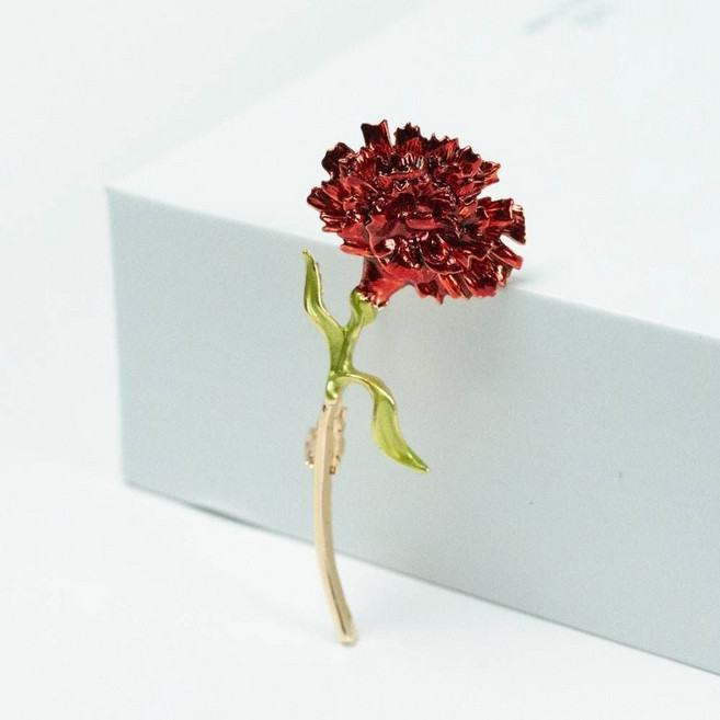 카네이션 브로치 빨간 감사 뱃지 선물 어버이날 스승의날 부모님선물 선생님선물 답례품