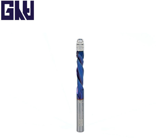 지스비 GRM 06F 002 PK 컴프레션 스파이럴 상단베어링 트리머 비트 샹크 6mm, 1개