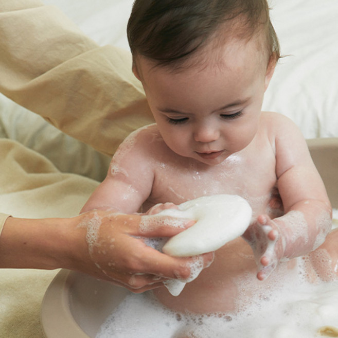 말랑하니 아기 클렌징 물방울 곤약스펀지 세트, 1개