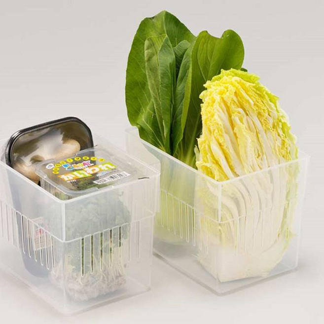 이노마타 냉장고 냉동실 전용 플라스틱 수납함 와이드, 1개, 1개