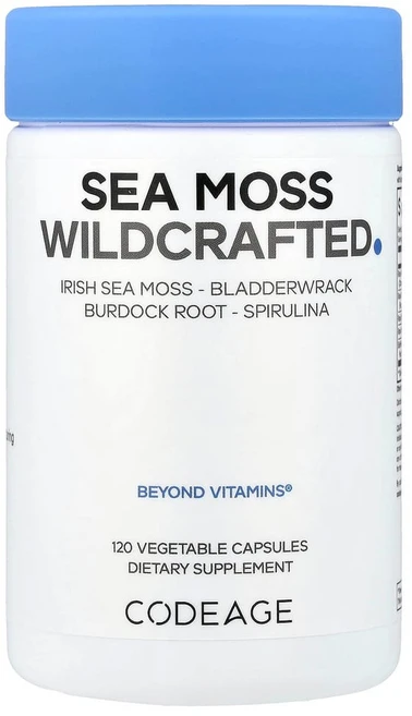 코드에이지 야생재배 바다이끼 블래더랙 우엉 스피루리나 캡슐, 1개, 120정 - 쿠팡