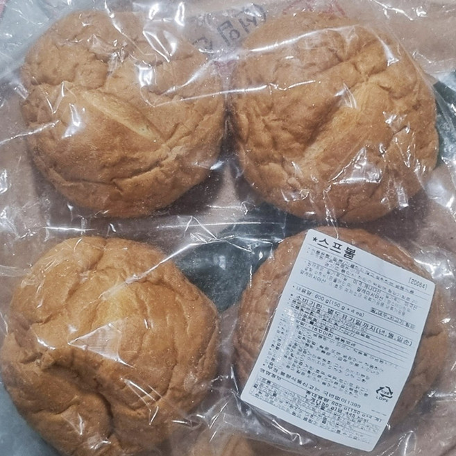 유로베이크 냉동 빠네빵생지 바게트볼150g 4개