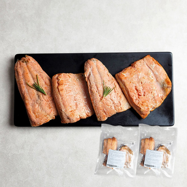 삼다 오븐에 구운 순살 연어 구이, 2개, 300g