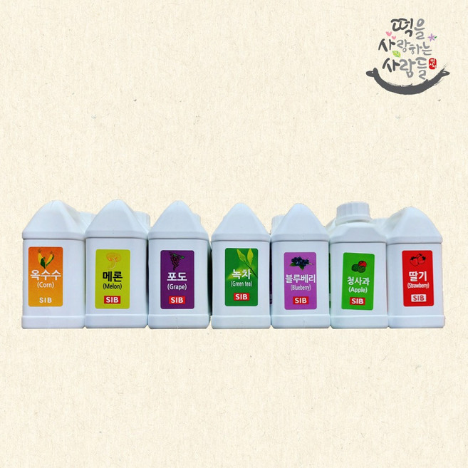선인 레진 6종 메론 포도 녹차 블루베리 청사과 딸기 옥수수 1kg 시럽, 옥수수 레진 1kg