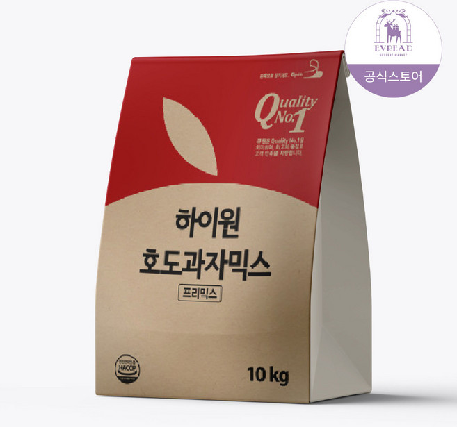 하이원 이브레드 호두과자믹스 10kg 홈베이킹 업소용, 1개