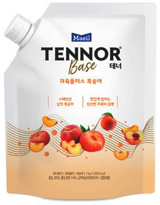 매일 테너 베이스 과육 플러스 복숭아 1KG, 2개