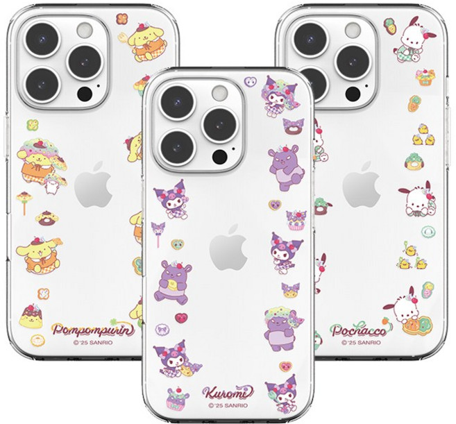 TR [Sanrio]산리오 캐릭터즈 스낵 투명젤리 케이스 갤럭시 노트 20 10 S25 S24 S23 S22 S22+ S21 울트라 플러스 갤럭시S23+ S20 fe s10 5g