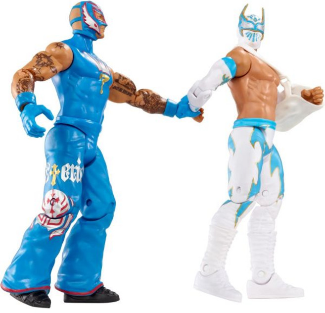 WWE 배틀 팩 신 카라 vs. 레이 미스테리오 액션 피규어 2팩