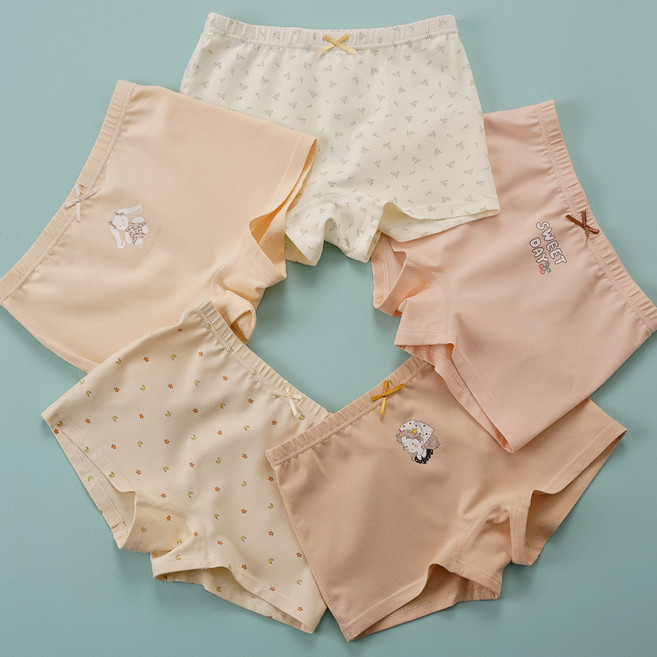 [빌도르] 스위트데이 5매 여아 드로즈 사각 아동 키즈 어린이 팬티 세트