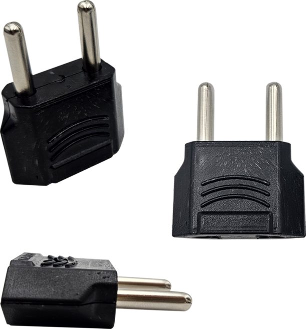 110v 220v 변환 돼지코 플러그 여행용 어뎁터, 2개, 110v에서220v(둥근)