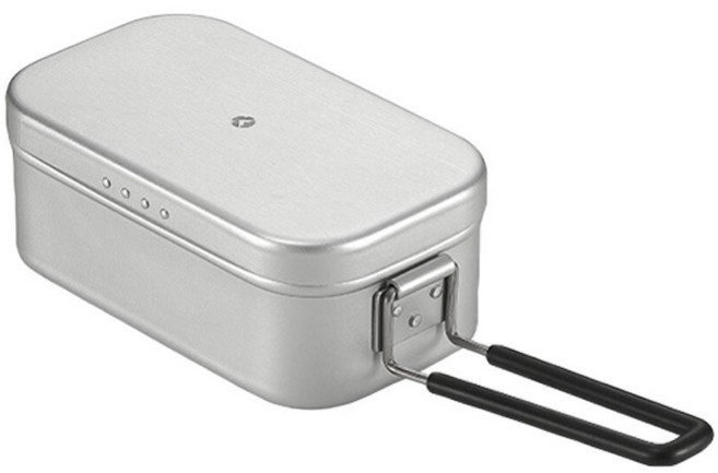 Campingmoon 柯曼 煮飯神器, 1個, S-1609極簡飯盒小銀色