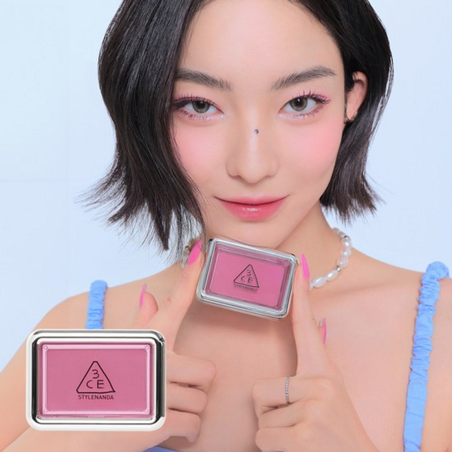 3CE 뉴테이크 페이스 팩트 블러셔, Haze Beige (도회적인 무드 베이지), 1개