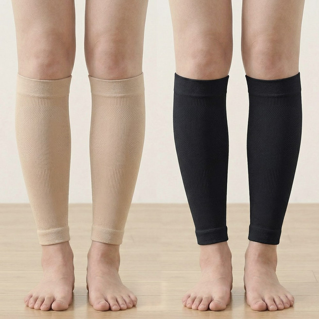 BYC 국내생산 종아리 압박밴드 남성 여성 스포츠 러닝 수면 압박 스타킹 4p 2세트