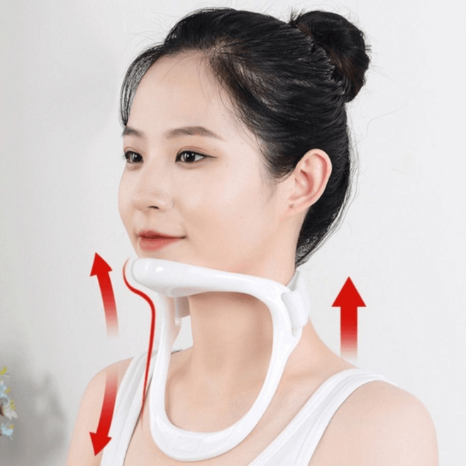 넥가드 초경량 휴대용 목 보호대 경추보호 목견인기, 1개