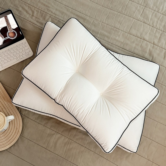 이불연구소 빨아쓰는 아늑베개 40X60 /5070 알러지 원단 경추베개, 아늑베개 화이트, 1개