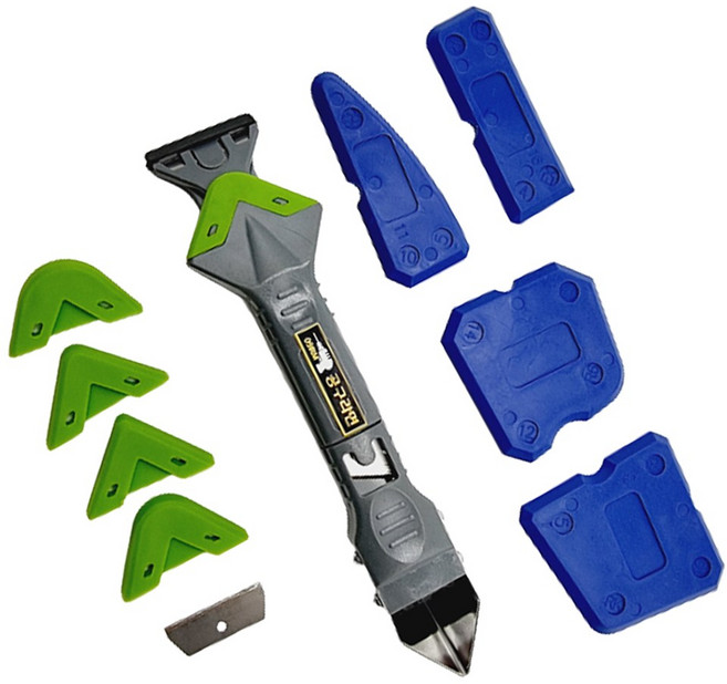 공구라면 ( 09RM ) 다용도 실리콘 스크래퍼 해라 일반형 고급형 실리콘제거 실리콘마감, [선택2] 스틸 실리콘 스크래퍼(고급형), 1세트